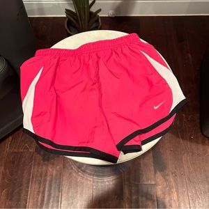 Girls Pink Nike running shorts